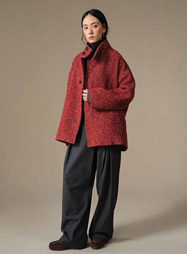 Winter Floral Jacket Coat