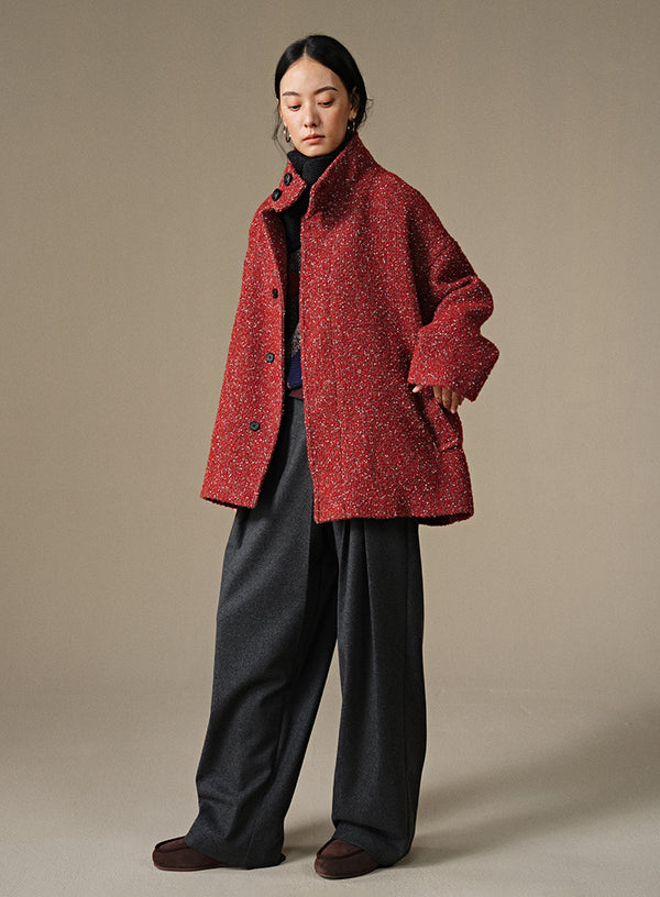 Winter Floral Jacket Coat