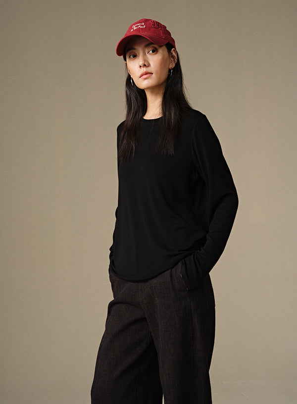 Cozy Wool Long Sleeve Tee