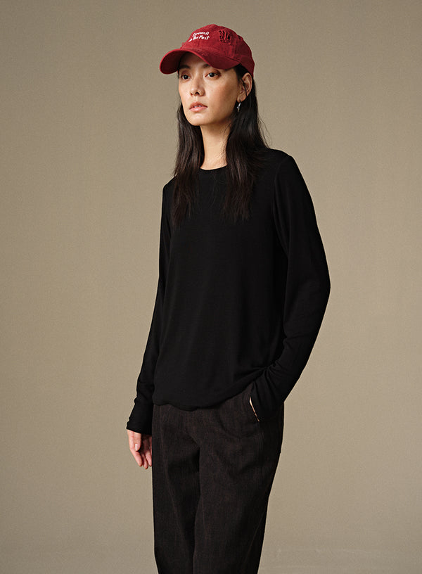 Cozy Wool Long Sleeve Tee