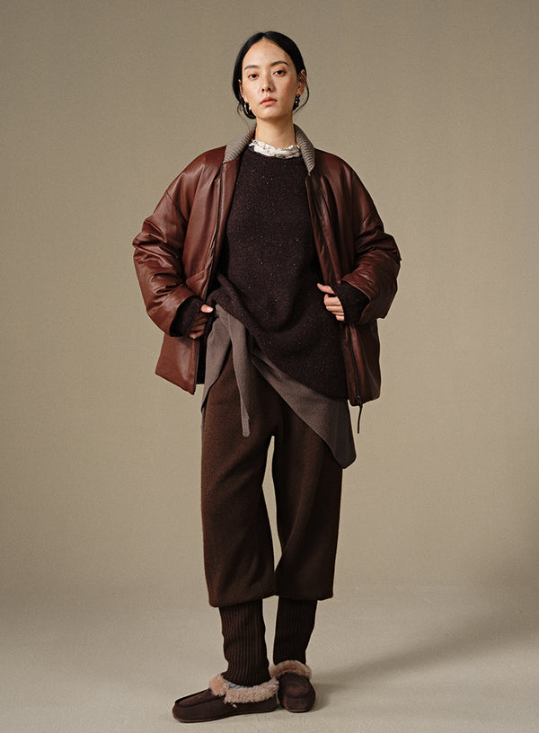 Textured Dot Wool Pullover