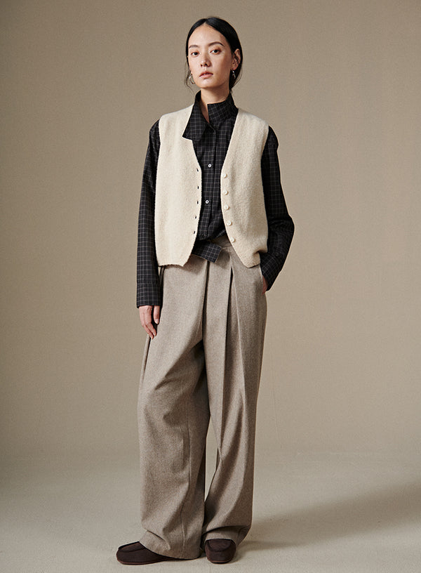 Cashmere Knit Vest Top