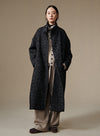 Winter Floral Long Overcoat