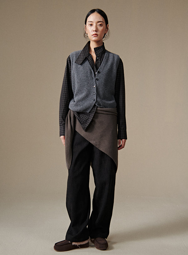 Cashmere Knit Vest Top