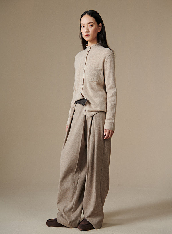 Cashmere Shirtstyle Cardigan