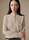 Cashmere Shirtstyle Cardigan