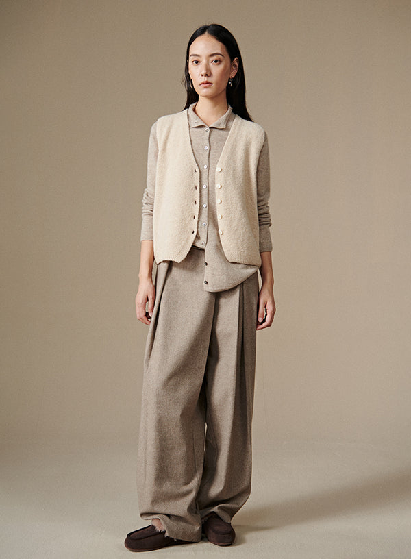 Cashmere Shirtstyle Cardigan