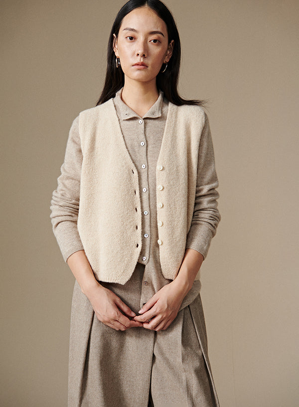Cashmere Knit Vest Top