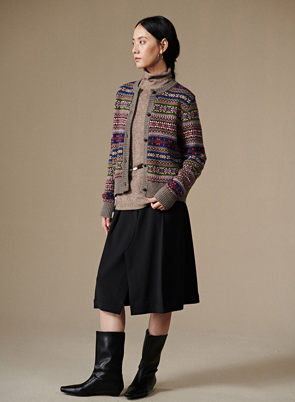 Fair Isle Wool Cardigan