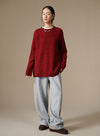 Textured Dot Wool Pullover