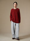 Textured Dot Wool Pullover