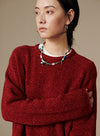 Textured Dot Wool Pullover