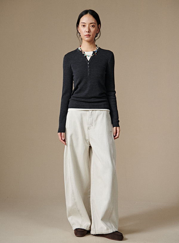 Klassiske Casual bukser med brede ben