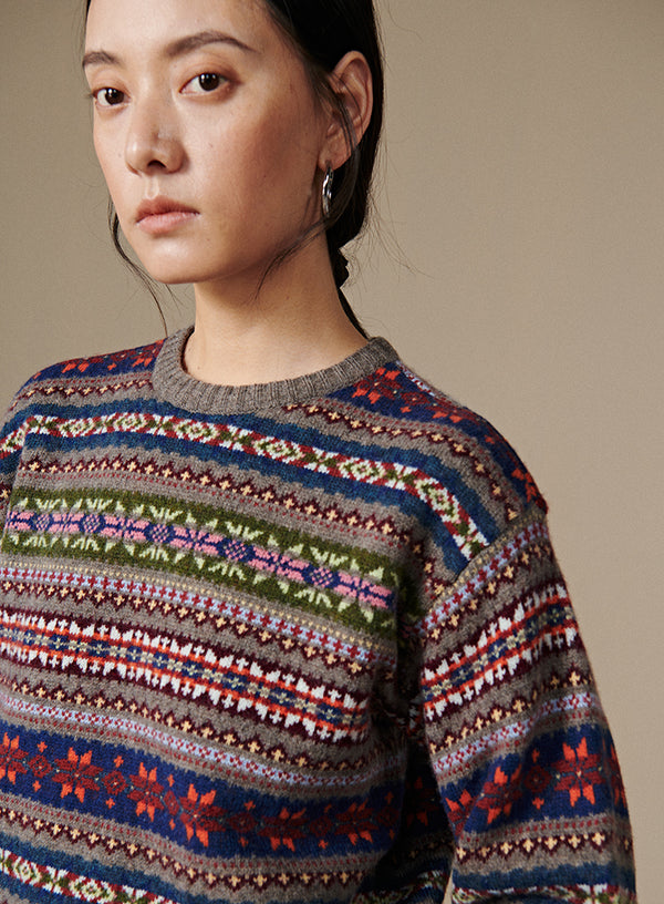 Fair Isle Crewneck Sweater