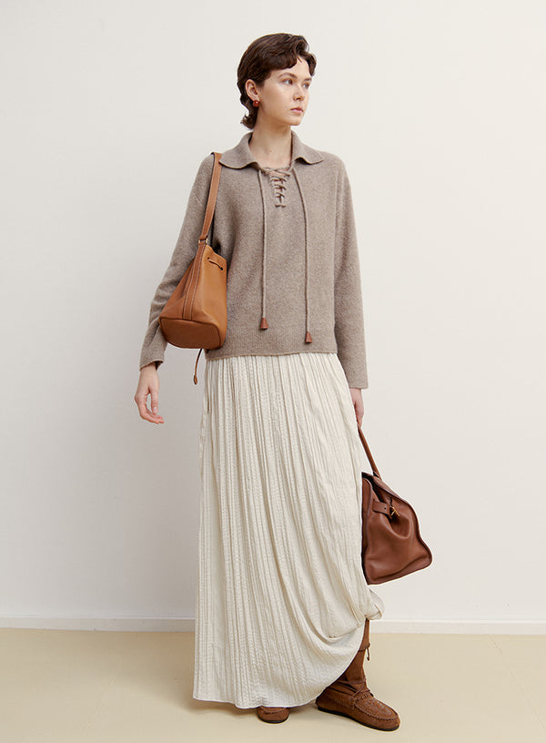 Polo Cashmere Tie Sweater