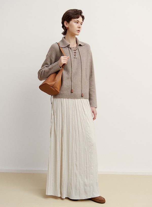 Polo Cashmere Tie Sweater