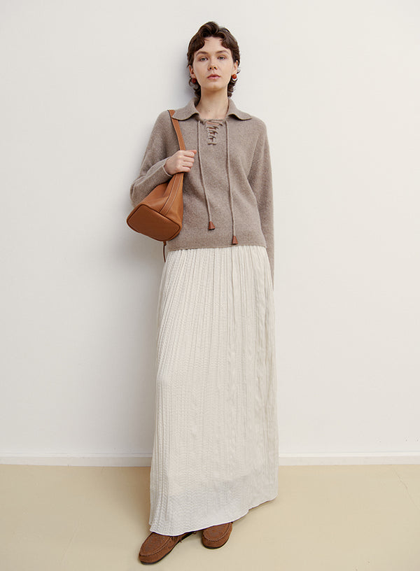 Polo Cashmere Tie Sweater