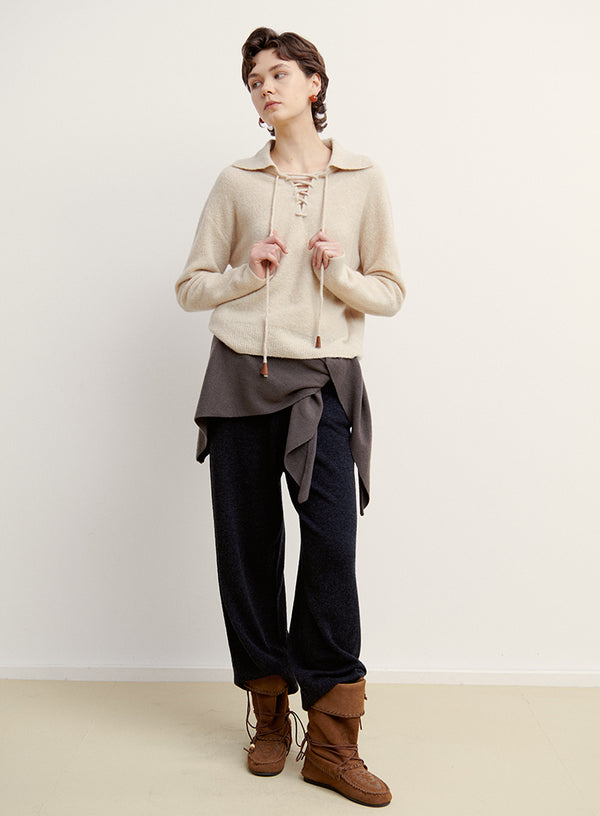 Polo Cashmere Tie Sweater