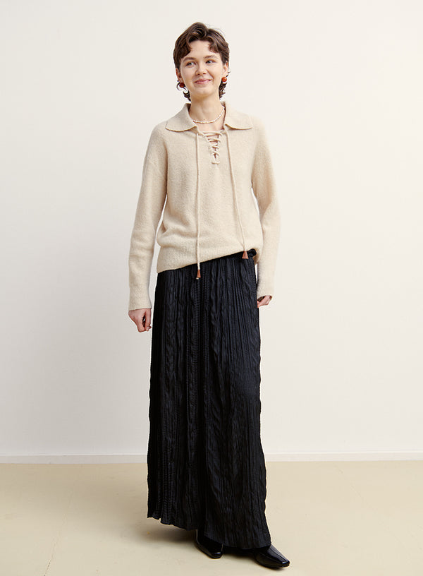 Polo Cashmere Tie Sweater