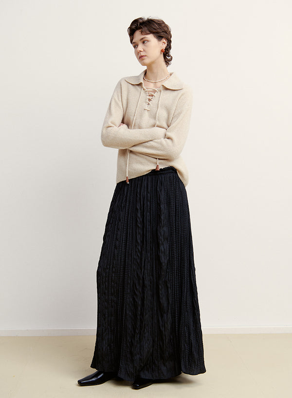 Polo Cashmere Tie Sweater