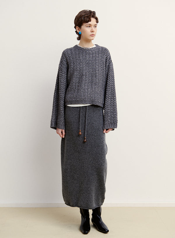 Yak Wool Knit Skirt