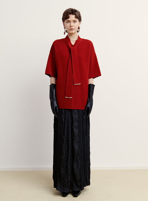 Tie-Knot Cashmere Sweater