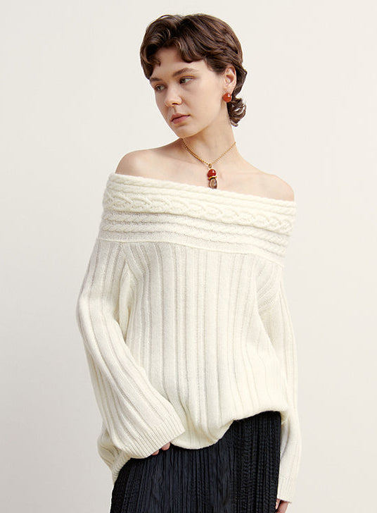 Off-Shoulder Sweater