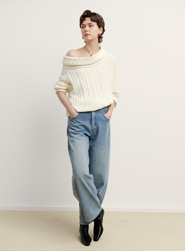 Off-Shoulder Sweater