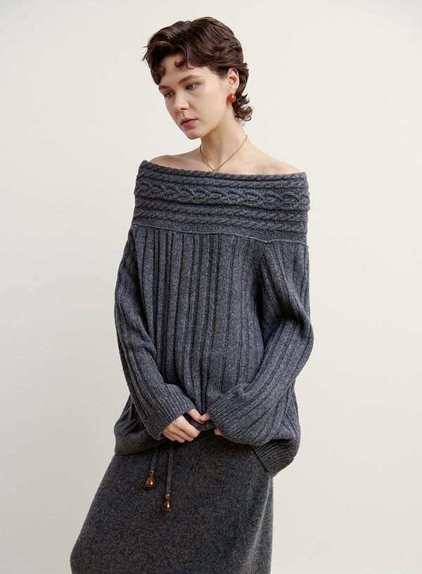 Off-Shoulder Sweater