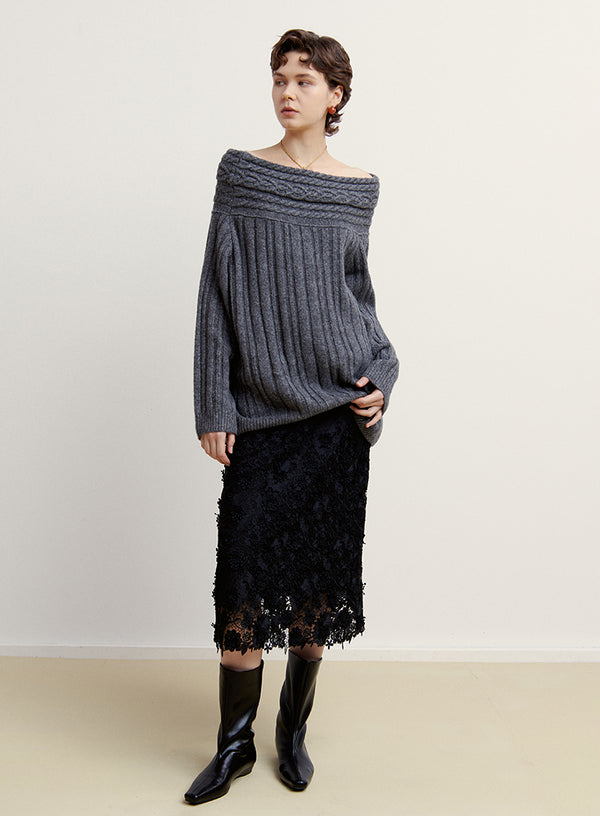 Off-Shoulder Sweater