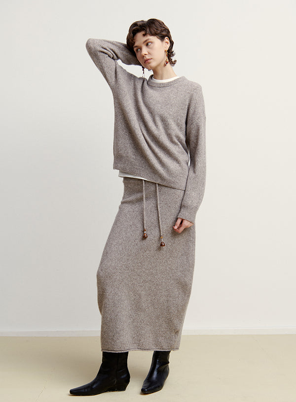 Yak Wool Knit Skirt