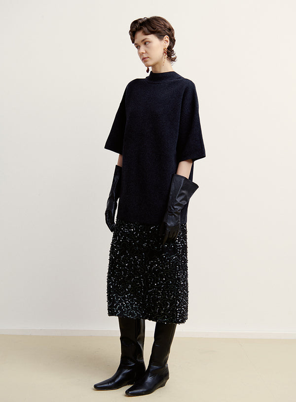 Glam Sequin Matte Skirt