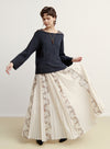 Layered Lace Accordion Skirt