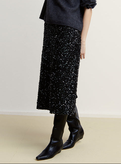 Glam Sequin Matte Skirt