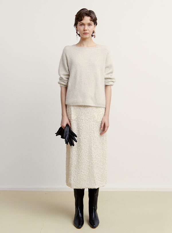 Glam Sequin Matte Skirt