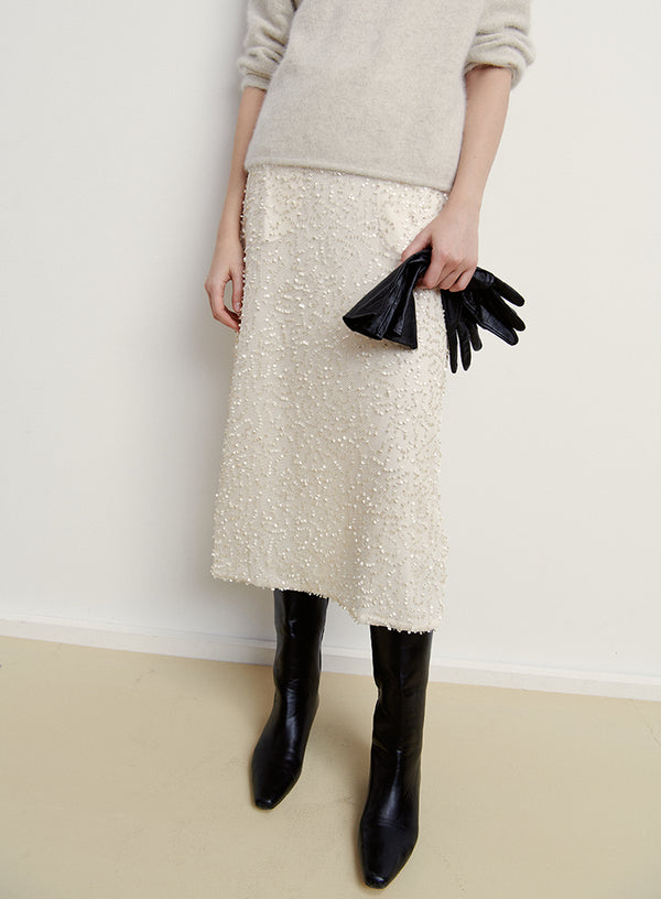 Glam Sequin Matte Skirt