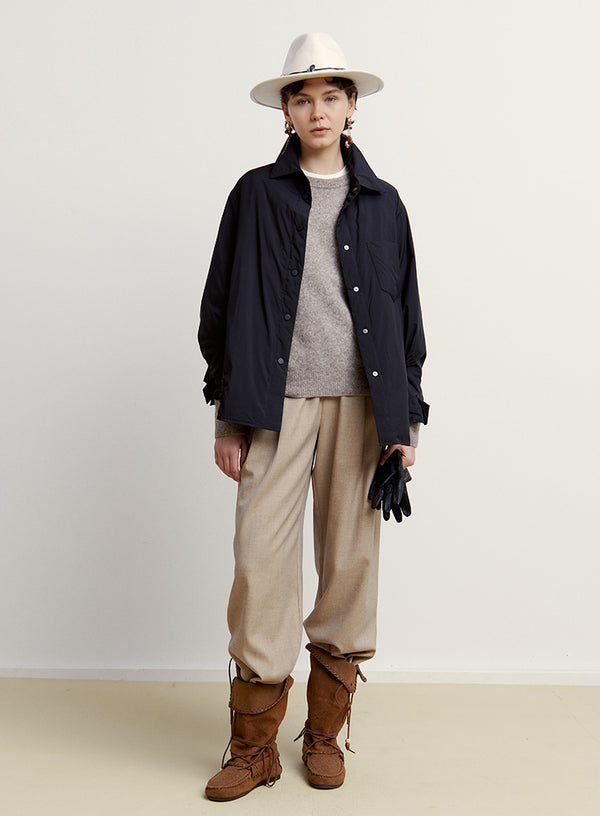 Soft Drape Wide Leg Trousers