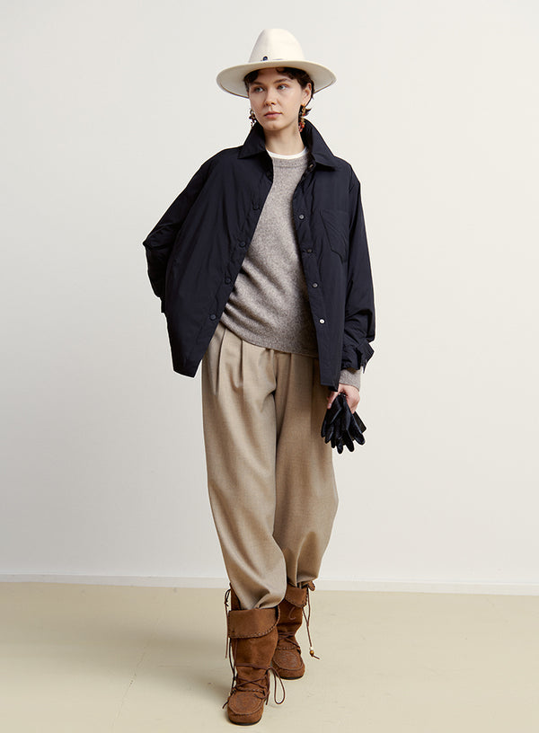 Soft Drape Wide Leg Trousers