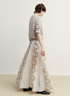 Layered Lace Accordion Skirt