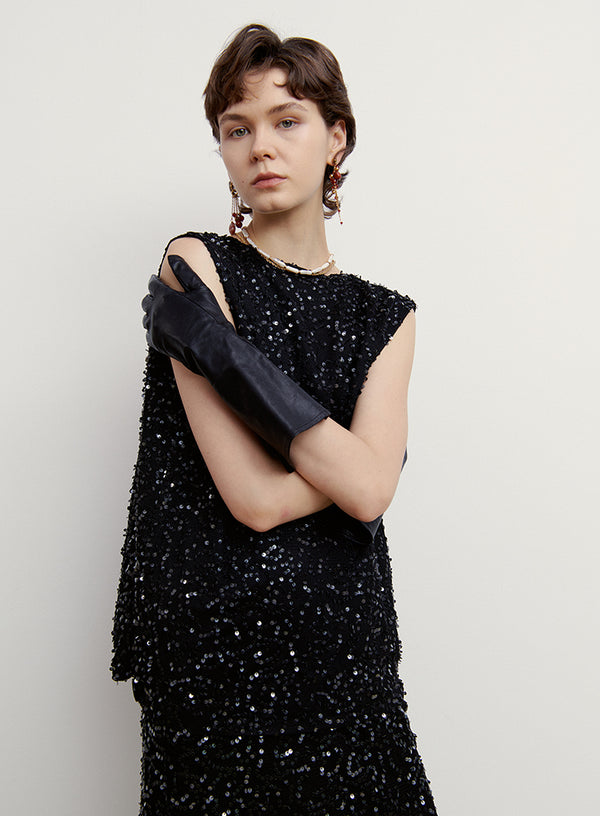 Matte Sequin Vest Top