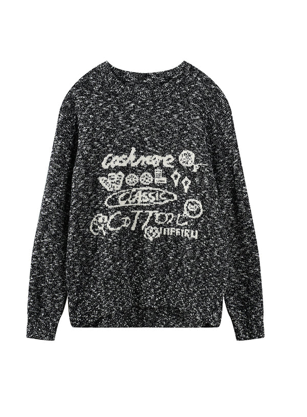 Marled Wool-blend Sweater