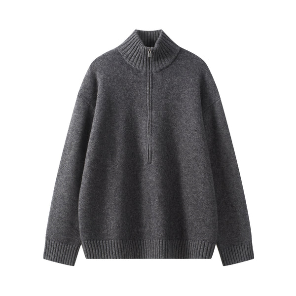 Yak Wool Zip Sweater