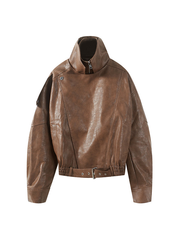 Retro PU Jacket
