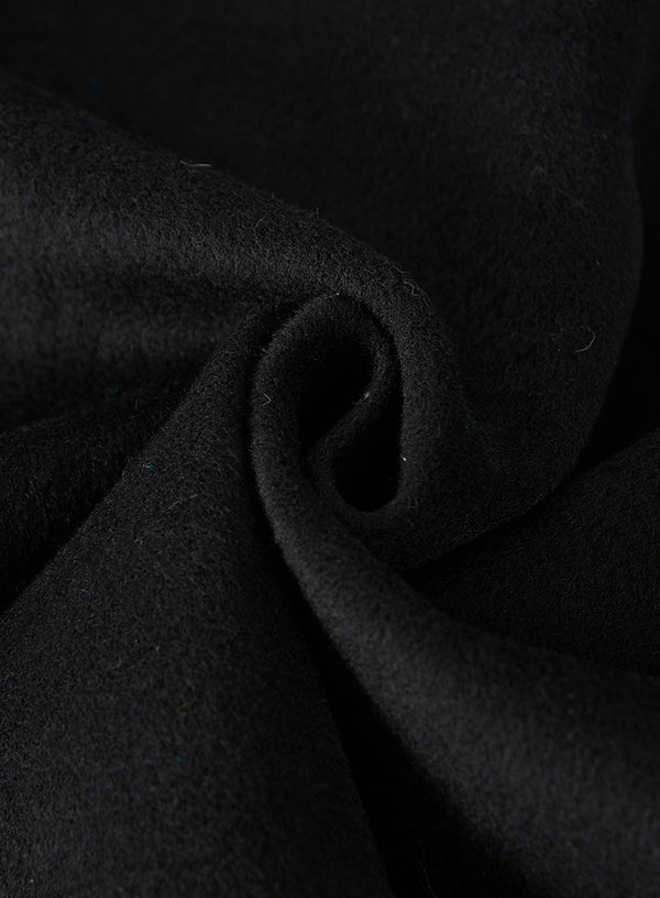 Turtleneck Wool Blend Coat