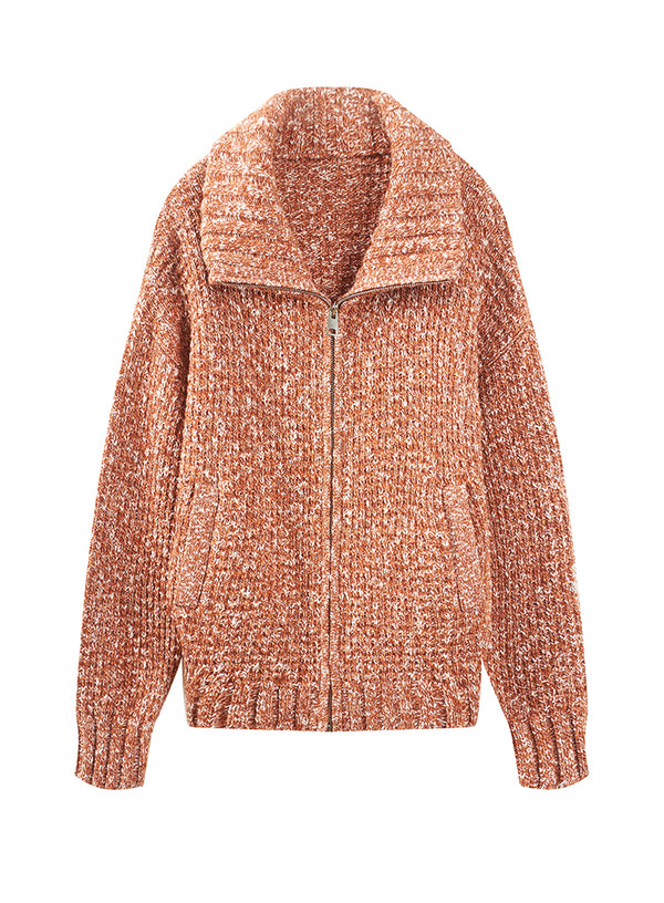 Marled Wool-blend Cardigan