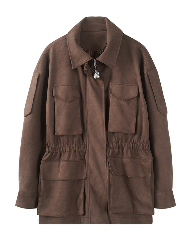 Suede Utility Outerwear