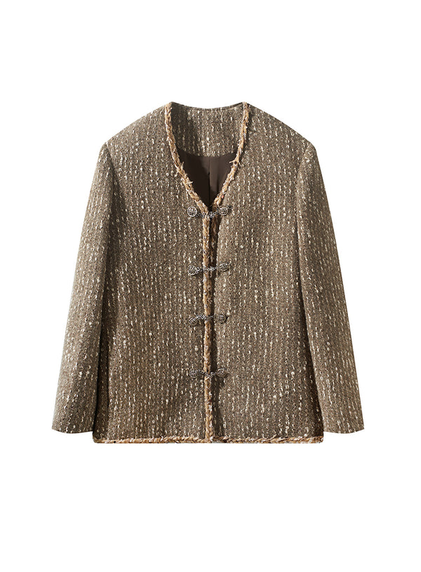 Luxe Lace V Neck Jacket