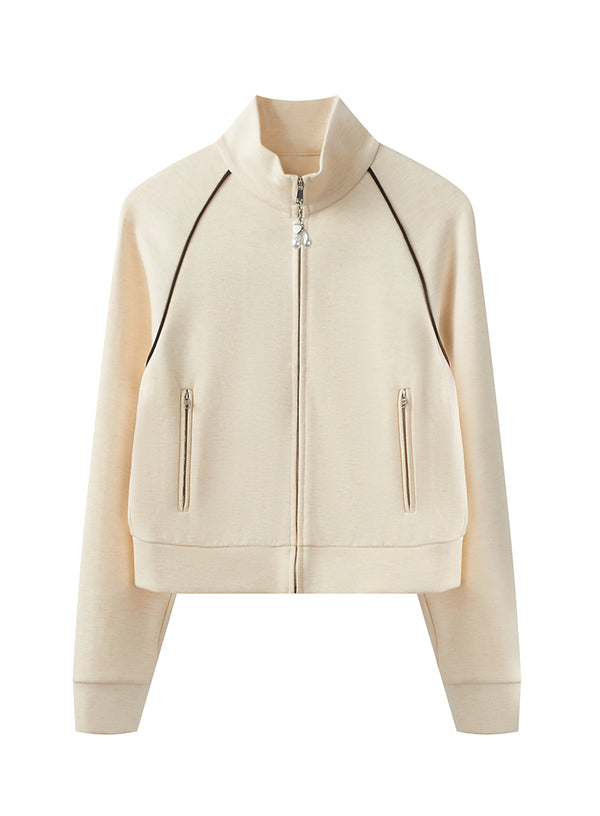 Short Boxy Crewneck Sweatshirt
