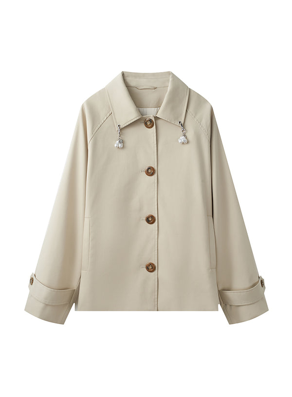 Cropped Trench Coat