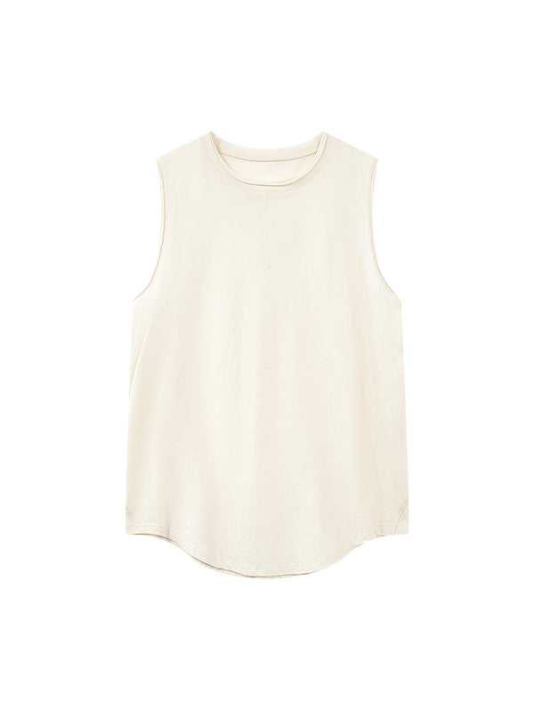 U-hals farveblok tanktop